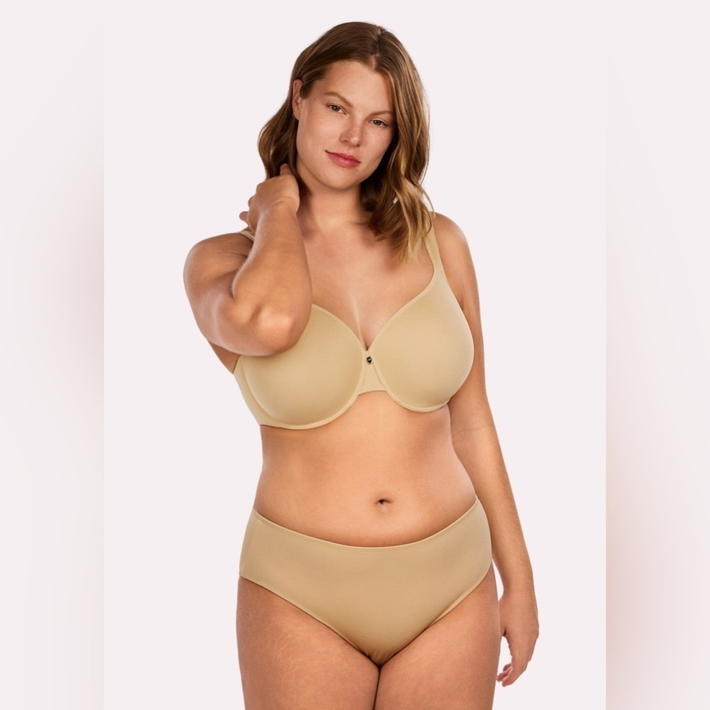 HSIA Ultra Comfort Lightly Padded T-Shirt Minimizer Full Coverage Bra Size 46DDD